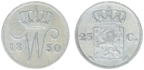 Koninkrijk NL Willem I (1815-1840) - 25 Cent 1830 U (Sch. 292) - VF