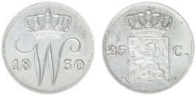 Koninkrijk NL Willem I (1815-1840) - 25 Cent 1830 U (Sch. 292) - good XF, Ex collection Coenen