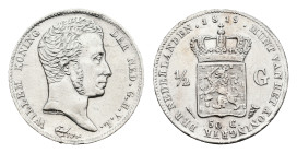 Koninkrijk NL Willem I (1815-1840) - ½ Gulden 1819 U (Sch. 280) - 5.38 gram - VF/XF