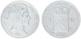 Koninkrijk NL Willem I (1815-1840) - 1 Gulden 1821 U (Sch. 261) - a.VF