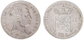 Koninkrijk NL Willem I (1815-1840) - 1 Gulden 1824 U (Sch. 264) - VF+