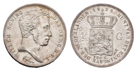 Koninkrijk NL Willem I (1815-1840) - 1 Gulden 1824 U (Sch. 264) - XF-