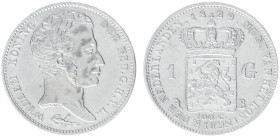 Koninkrijk NL Willem I (1815-1840) - 1 Gulden 1829 B (Sch. 271) - VF+, polished