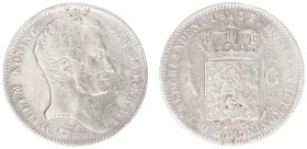 Koninkrijk NL Willem I (1815-1840) - 1 Gulden 1832/2? OVERDATE (Sch. 267) - Fine