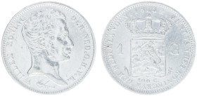 Koninkrijk NL Willem I (1815-1840) - 1 Gulden 1832/24 OVERDATE (Sch. 267ab) - VF