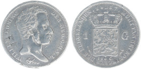 Koninkrijk NL Willem I (1815-1840) - 1 Gulden 1837 (Sch. 268) - F/VF