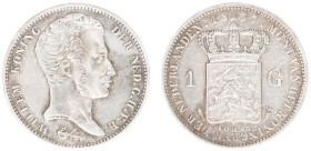 Koninkrijk NL Willem I (1815-1840) - 1 Gulden 1837 (Sch. 268) - VF+, light scratches