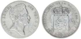 Koninkrijk NL Willem I (1815-1840) - 1 Gulden 1840 (Sch. 278) - F, scratches