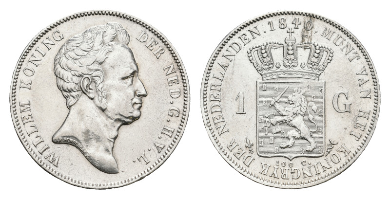 Koninkrijk NL Willem I (1815-1840) - 2½ Gulden 1840 (Sch. 257) - cleaned - VF/XF...