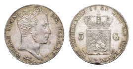 Koninkrijk NL Willem I (1815-1840) - 3 Gulden 1831 U over 1824 (with bar between crown and shield) (Sch. 249b) - VF+, edge dent