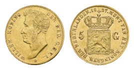 Koninkrijk NL Willem I (1815-1840) - 5 Gulden 1827 U (Sch. 196) - XF-