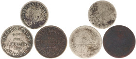 Plantagegeld / Plantation tokens - Hessa - German silver 1 & ½ Dollar token, 1888 - Ref.: LaBe 91, 92, 95; LaWe 97, 99, 105) - UNTERNEHMUNG - HESSA, w...