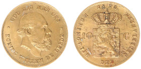 Gold coins - mail bid sale - Netherlands - Gouden Tientjes 1875-1933 - 10 Gulden 1875 - Gold - a.VF