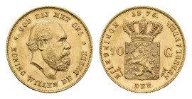 Gold coins - mail bid sale - Netherlands - Gouden Tientjes 1875-1933 - 10 Gulden 1875 - Gold - a.XF
