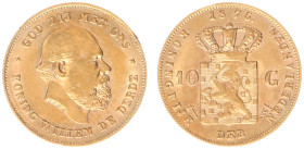 Gold coins - mail bid sale - Netherlands - Gouden Tientjes 1875-1933 - 10 Gulden 1875 - Gold - a.XF