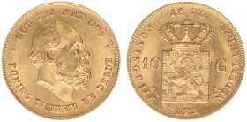 Gold coins - mail bid sale - Netherlands - Gouden Tientjes 1875-1933 - 10 Gulden 1875 - Gold - a.XF