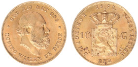 Gold coins - mail bid sale - Netherlands - Gouden Tientjes 1875-1933 - 10 Gulden 1875 - Gold - XF