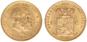 Gold coins - mail bid sale - Netherlands - Gouden Tientjes 1875-1933 - 10 Gulden 1876 - Gold - good VF