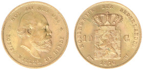 Gold coins - mail bid sale - Netherlands - Gouden Tientjes 1875-1933 - 10 Gulden 1876 - Gold - a.XF