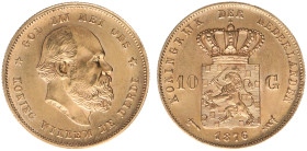 Gold coins - mail bid sale - Netherlands - Gouden Tientjes 1875-1933 - 10 Gulden 1876 - Gold - a.XF