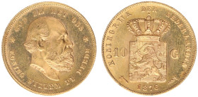 Gold coins - mail bid sale - Netherlands - Gouden Tientjes 1875-1933 - 10 Gulden 1876 - Gold - XF