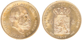 Gold coins - mail bid sale - Netherlands - Gouden Tientjes 1875-1933 - 10 Gulden 1879 - Gold - XF