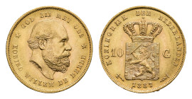 Gold coins - mail bid sale - Netherlands - Gouden Tientjes 1875-1933 - 10 Gulden 1887 - Gold - good XF