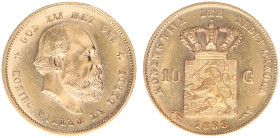 Gold coins - mail bid sale - Netherlands - Gouden Tientjes 1875-1933 - 10 Gulden 1888 - Gold - XF