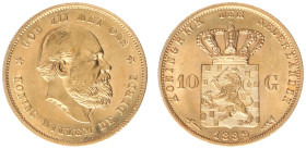 Gold coins - mail bid sale - Netherlands - Gouden Tientjes 1875-1933 - 10 Gulden 1889 - Gold - a.XF