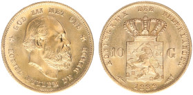 Gold coins - mail bid sale - Netherlands - Gouden Tientjes 1875-1933 - 10 Gulden 1889 - Gold - XF