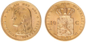 Gold coins - mail bid sale - Netherlands - Gouden Tientjes 1875-1933 - 10 Gulden 1897 - Gold - a.XF
