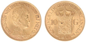 Gold coins - mail bid sale - Netherlands - Gouden Tientjes 1875-1933 - 10 Gulden 1912 - Gold - good VF