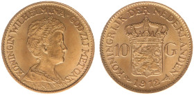 Gold coins - mail bid sale - Netherlands - Gouden Tientjes 1875-1933 - 10 Gulden 1912 - Gold - good VF