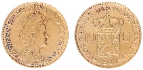 Gold coins - mail bid sale - Netherlands - Gouden Tientjes 1875-1933 - 10 Gulden 1912 - Gold - VF/XF, polished