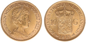 Gold coins - mail bid sale - Netherlands - Gouden Tientjes 1875-1933 - 10 Gulden 1912 - Gold - a.XF