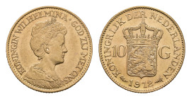 Gold coins - mail bid sale - Netherlands - Gouden Tientjes 1875-1933 - 10 Gulden 1912 - Gold - a.XF