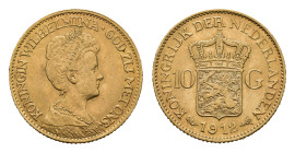 Gold coins - mail bid sale - Netherlands - Gouden Tientjes 1875-1933 - 10 Gulden 1912 - Gold - a.XF