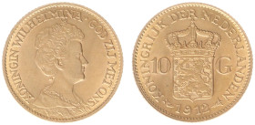 Gold coins - mail bid sale - Netherlands - Gouden Tientjes 1875-1933 - 10 Gulden 1912 - Gold - a.XF