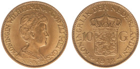 Gold coins - mail bid sale - Netherlands - Gouden Tientjes 1875-1933 - 10 Gulden 1912 - Gold - a.XF
