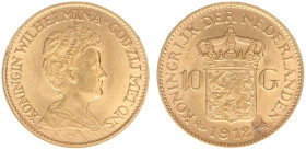 Gold coins - mail bid sale - Netherlands - Gouden Tientjes 1875-1933 - 10 Gulden 1912 - Gold - a.XF
