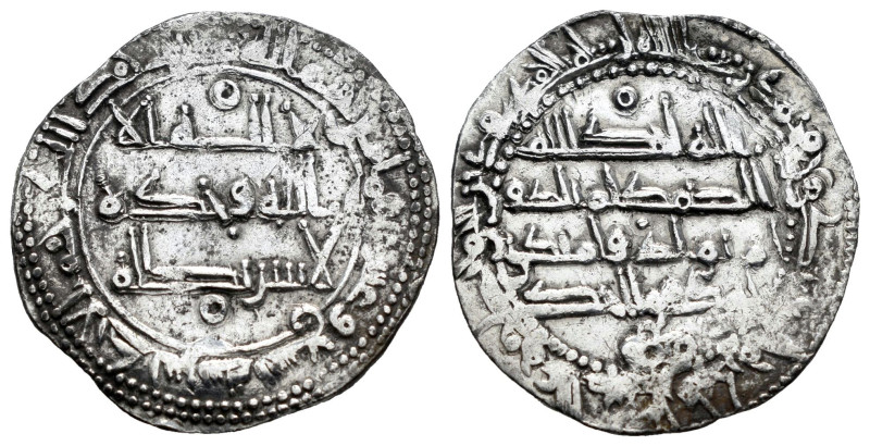 Independent Emirate. Abd Al-Rahman III. Dirham. 219 H. Al-Andalus. (Vives-Unlist...