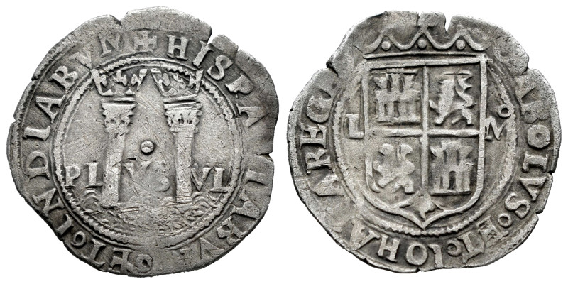 Charles-Joanna (1504-1555). 1 real. ND (1548-1556). Mexico. L. (Cal-73). Ag. 3,2...