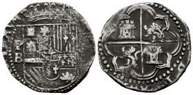 Philip II (1556-1598). 4 reales. ND (1578-1595). Potosi. B. (Cal-525). Ag. 13,34 g. Scarce. Almost VF/VF. Est...200,00. 

Spanish description: Felip...