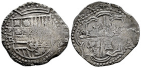 Philip II (1556-1598). 4 reales. ND (1578-1595). Potosi. B. (Cal-525). Ag. 13,46 g. Slight patina. It retains the original collector's packaging (1970...