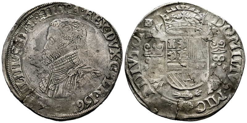 Philip II (1556-1598). 1 escudo felipe. 1561. Nimega. (Tauler-1180). (Vti-1192)....