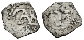 Charles II (1665-1700). 1/2 real. 1684. Lima. (Cal-121). Ag. 1,48 g. Rotated digit 4 in de date. First year of this type. Scarce. VF/F. Est...80,00. ...