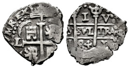 Charles II (1665-1700). 1 real. 1684. Lima. V. (Cal-213). Ag. 2,17 g. First year of reopening of the Lima mint. Nice. Choice VF. Est...150,00. 

Spa...