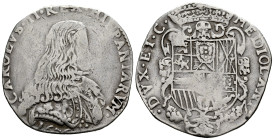Charles II (1665-1700). 1 felipe. 1676. Milano. (Tauler-3101). (Vti-19). (Mir-387/1). Ag. 27,18 g. Cleaned. Almost VF. Est...300,00. 

Spanish descr...