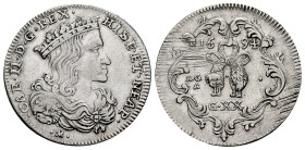 Charles II (1665-1700). 1 tari. 1694. Naples. AG/A. (Tauler-3184). (Vti-177). (Mir-303). Ag. 4,36 g. Adjustment lines. Choice VF. Est...90,00. 

Spa...