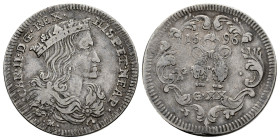 Charles II (1665-1700). 1 tari. 1696. Naples. AG/A. (Tauler-3186). (Vti-179). (Mir-305). Ag. 4,31 g. Lightly toned. Choice VF. Est...100,00. 

Spani...